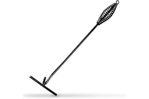 ORIENTAL RIVERKIT Deckelheber Griffhaken für Dutch Oven, 26cm Feuertopf Deckelheber, Gusseisen T- Stangen zum Heben, für Camping Grill Küchen Zubehör