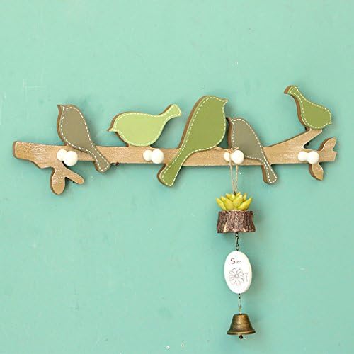 YOTA HOME Coat Racks Coat Rack Creative Home Wall Hanging Wooden Bird Decorative Hook Row Hook Retro Coat Hooks Wall Coat Racks (Color : A)