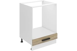‎B BELINI GROUP Belini Unterschrank Küche, Küchenunterschrank 60 cm Breite. SDP Küchenunterschrank ohne Arbeitsplatte. Küchenschrank ohne Tür, mit Schubladen, Sonoma-Eiche