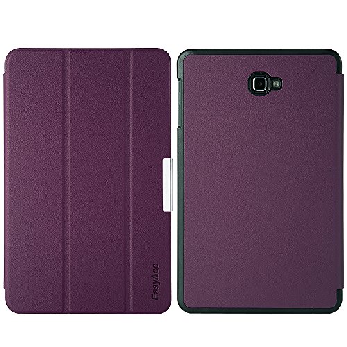 Samsung Galaxy Tab A (2016) 10.1 Hülle, EasyAcc Samsung Galaxy Tab A 10.1 T580N/ T585N Case Schutzhülle Hochwertiges PU Leder Etui – mit Automatischem Schlaf Funktion und Standfunktion (Lila, Kunstleder, Ultra Dünn) - 8
