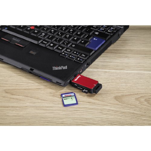 Hama Kartenleser mit Aluminiumgehäuse (SD, SDHC, SDXC, microSD/microSDHC/microSDXC, USB 3.0), rot - 6