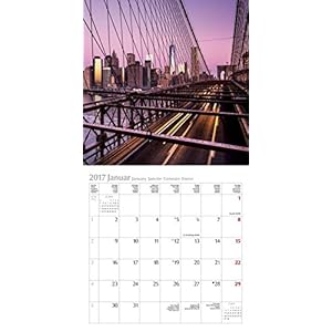 New York 2017 Broschürenkalender: Mit Ferienterminen