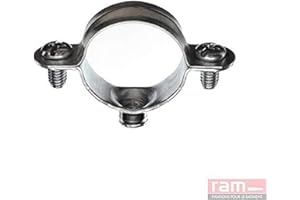 RAM CHEVILLES ET FIXATIONS Ram - Collier Simple Métalliques Acier, 50mm, Argent, Sachet de 5