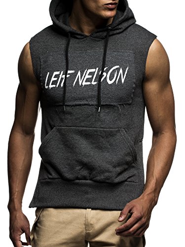 LEIF NELSON GYM Herren Fitness Weste Trainingsweste LN01023
