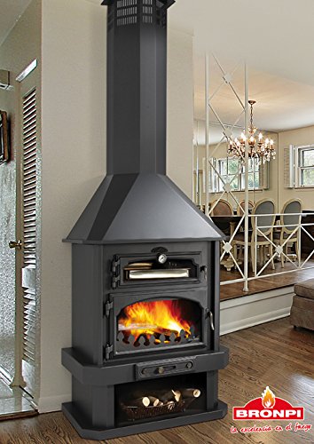 CHIMENEA CON HORNO BRONPI MODELO EBRO