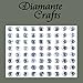 72 x 7mm Clear Iridescent AB Diamante Self Adhesive Rhinestone Body Vajazzle Gems - created exclusively for Diamante Crafts
