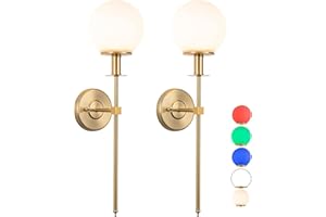 AIEHNID Wall Sconces Battery Operated Wall Lamp Set of 2 Dimmable，Battery Powered Wall Light Fixtures with Remote Control-Non Hardwired Sconce-Easy to Install-for Bedroom Farmhouse Bedside Reading Light