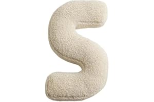 Aixingxing 26 Buchstaben Plüsch Kissen, Niedlich Englisch Alphabet Werfen Kissen Zimmer Couch Dekorative Kissen für Kinderzimmer Sofa Bett Boden Home Decorative (S)
