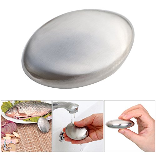 TRIXES Edelstahlseife Küchenseife Edelstahl Seife Geruchsneutralisator - 3