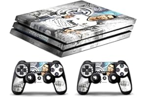 GAMESMONKEY Skin Compatibilité pour PS4 Pro - Cristiano Ronaldo - Limited Edition Decal étuis de Protection pour faceplates Bundle