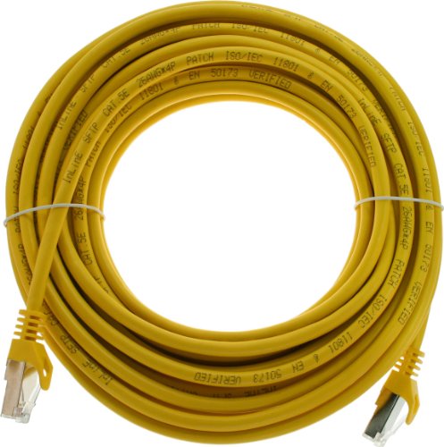 Intos 72500Y Patchkabel Kat5e S-FTP gelb 10.0 m - 2