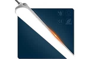 ‎BULING buling Feuchtraumleuchte LED 120CM, 36W 4500LM Röhre Lampe, Verknüpfbar Werkstattlampe IP65 Wasserfest Leuchtstoffröhre Leuchte für Büro Keller Garage, Neutralweiß 4000K