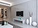 Produktbild Verdickte Vliesstoff einfach Wallpaper 3D stereoskopische Wallpaper 10 x 0,53 m, Silber Grau