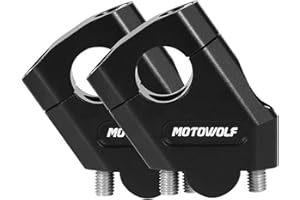 VSKTE 3 Color Motorcycle Handlebar Riser Bar Mount Handle Clamp Universal 28mm 22mm Fit For BMW R1200GS Fit For YAMAHA MT07 MT09 Mount Adapter (Color : 22mm Black)