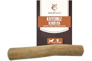 Wildfang® Kaffeeholz für Hunde – natürliches, unzerstörbares Kauspielzeug aus Kauholz für Aggressive Kauer & Welpen im Zahnwechsel, Zahnpflege Spielzeug Hund, Größe S (10–15 kg)