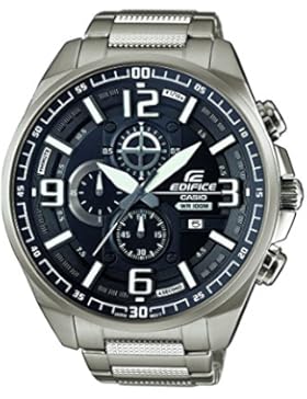 Casio Edifice Herrenuhr Analog Quarz mit Edelstahlarmband – EFR-555D-1AVUEF