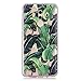 Produktbild HopMore Huawei Mate 10 Pro Hülle Silikon Transparent Motiv Muster Kreativ Lustig Schutzhülle Durchsichtig Handyhülle Ultra Dünn Stoßfest Gummi Case Cover Slim Bumper für Huawei Mate 10 Pro - Bananenblatt