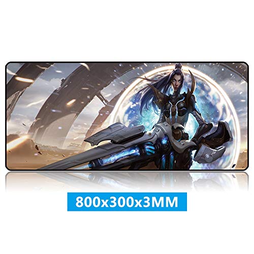 Preisvergleich Produktbild Mauspads,Spielspezifische Verdickte Große Tastaturauflage Rutschfeste Verriegelung Mauspad Super Big Man, Future 3 * 300 * 800Mm Für Weibliche Polizei