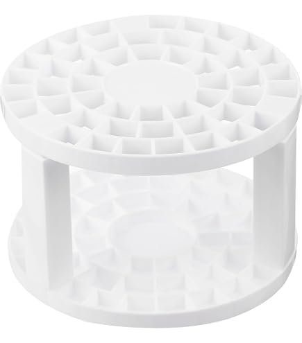 Anyoifax Support de pinceaux de maquillage avec couvercle