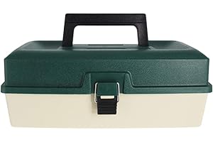 Croch Boite de Rangement Peche 2 Plateaux pivotants pour PÊChe - Idéal pour Le Storage des leurres, hameçons, etc.