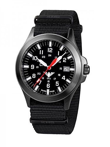 KHS Tactical Watches Black Platoon C1 KHS.BPC1.NB Edelstahl IPB Nato Black KHS Tactical Watches Black Platoon C1 KHS.BPC1.NB Edelstahl IPB Nato Black