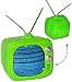 Produktbild große Spardose - " Fernseher / TV - grün " - stabile Sparbüchse aus Porzellan / Keramik - Fernsehgerät mit Antenne - Flachbildfernseher - Smart - lustig witzig - Geldgeschenk - erste Wohnung - Retro - Bildschirm - Fernsehkasse / Kino Gutschein - Sparschwein - Kinderspardose / Flachbildschirm Design - Smart Flat - Screen - Monitor