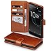 Produktbild Xperia XA1 Ultra Case, Terrapin [ECHT LEDER] Brieftasche Case Hülle mit Standfunktion Kartenfächer und Bargeld für Sony Xperia XA1 Ultra Hülle Cognac