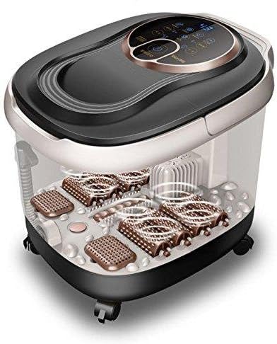 XUAN Foot Bath Spa With Water Heater?8 Non-Automatic Massage Wheel,12 Bubble Holes,2 Storage Herbs Box, 4 Working Modes?
