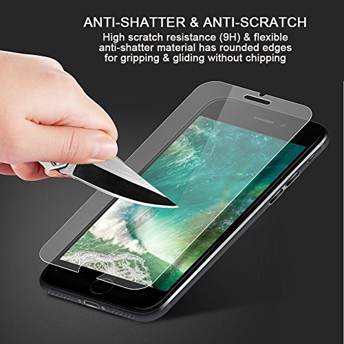 aiMaKE 2 Stück Ultra-klar Panzerglas Schutzfolie für iPhone 7 | 3D Touch | Ultra-dünn Folie (nur 0,25mm) | Anti-Kratz | Blasenfrei - 3
