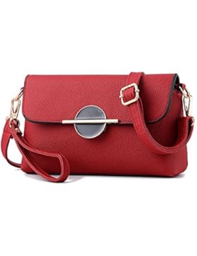AILEESE Freizeit Mode Leder Frauen Kleine Schulranzen Schultertaschen Handtasche Messenger Umhängetasche