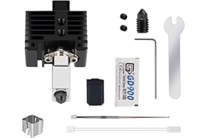 RugooSpink P1P/P1S Hot End Kit Hotend Kit Assembly Heater Block Druckkopf mit Düse Thermistor Kühlkörper Keramik Heating Rod Wrench Hotend Ersatzteile für Bambus 3D-Drucker