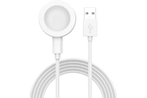 Powice Bezprzewodowa ładowarka do Huawei Watch z kablem do transmisji danych 1 m, indukcyjna stacja ładująca 5 W, bezprzewodowa ładowarka do Huawei Watch GT5/GT4/GT3/GT3 Pro/GT3 SE/GT2 Pro/Watch 4/4