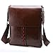 Produktbild Yisibo Men Messenger Bag Weinlese PU-Leder Schultertasche Crossbody Beutel Schultaschen Beiläufiges Geschäfts-Schulter-Handtaschen Satchel-Mappen-Beutel