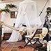 Foxnovo Durable Baby Mosquito Net Toddler Bed Crib Canopy Mosquito Netting (White)