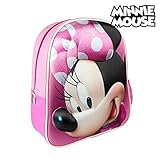 mochila escolar infantil minnie de costas 3d vermelha Producto oficial Minnie Mouse Minnie Mouse CD-21-2107 2018 Mochila Infantil, 40 cm
