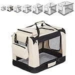 TecTake-TecTake-BORSA-PER-CANE-BOX-GABBIA-PIEGHEVOLE-AUTO-TRASPORTINO-DA-AEREO-ANIMALI-disponibili-in-diverse-misure-M-60x42x43-no-401038