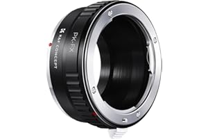 K&F CONCEPT PK to FX Lens Mount Adapter, Compatible with Pentax K PK Mount Lens and Compatible with Fuji X Series Mount Mirrorless Cameras