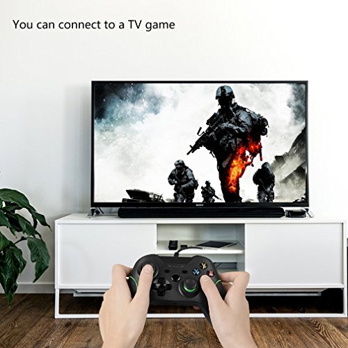 Xbox One Mando LESHP Controlador de Gamepad con cable USB Joystick para consola Xbox One PC Microsoft Windows