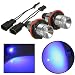 Produktbild mark8shop 12 V LED blau Scheinwerfer Angel Eyes Halo Ringe für BMW E39 E53 E60 E64 E66 X3 X5