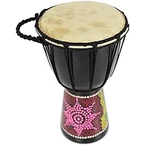 30cm Professionele Djembe Trommel Voor Kinderen - Afrikaanse Bush Drum Met Kleurrijk Motief