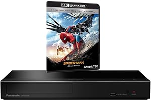 PANASONIC BUNDLE Panasonic DP-UB450 MULTIREGION Blu-ray Player Bundle with Spiderman Homecoming Ultra HD 4K Blu-ray Disc