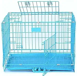 GS Double Door Folding Metal Dog Cage (Size :30 Inch)