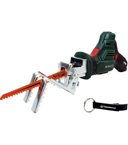 Parkside Scie D'Élagage Sans Fil PAAS 12 A1 12V – Batterie + Chargeur + Lame Suisse 152 Mm