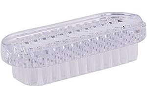 Ruiqas Spazzolino per Mani e Unghie Spazzole per la Pulizia su Due Lati Dita dei Piedi e Strumento per la Pulizia Delle Dita per Pulire le Unghie - Bianco