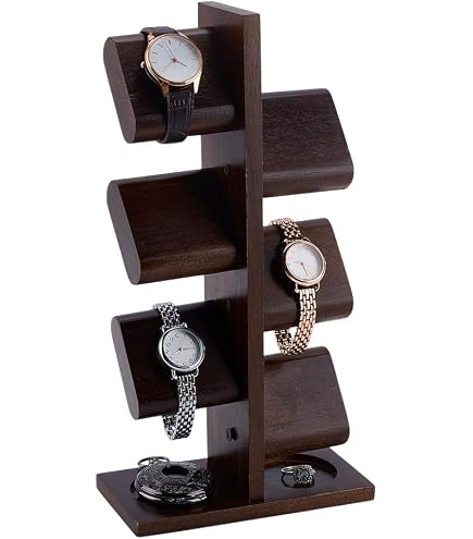 Espositore Acrilico Per 6 Orologi – Supporto Da Banco Bianco Yudu