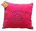 Spoilt Rotten Kids Hot Pink Cuddle Cushion with Choice of Design & Any Name Embroidered - Please Write Name & Picture Motif to be Embroidered in The Gift Note Box - This Appears on the WRAP Page During Checkout