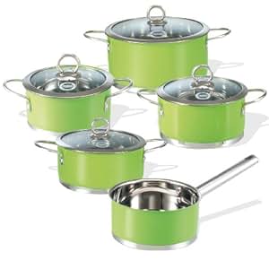 BEEM F3000.310 Bellina Plus Topfset 9-teilig, apfelgrün