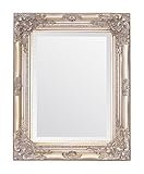 Diseño de espejo: la inspiración ha sido tomada de muebles franceses de estilo vintage incluyendo rococo y barroco para ofrecerte un espejo moderno, funcional y bonito enmarcado que se ajusta con muebles shabby chic ya en tu hogar.