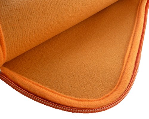 Emartbuy Medion Akoya E1239T 10.1 Zoll Laptop Laptop Schwarz / Orange Wasserdicht Neopren weicher Reißverschluss Kasten Abdeckung Sleeve With Orange Innere & Zip ( 10-11 Zoll Tablet / Netbook ) - 4