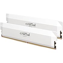 PCメモリ　Crucial Pro DDR5-6000 32GB OC 白 Crucial Pro DDR5-6000 32GB Kit (16GBx2) UDIMM: OC Gaming